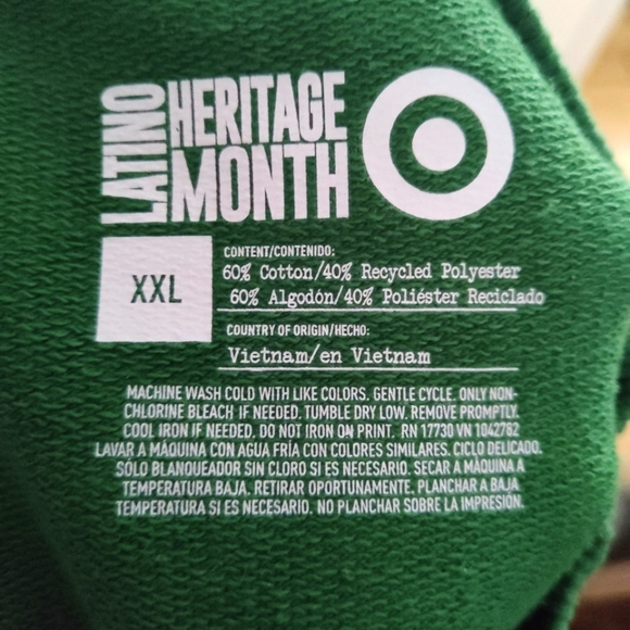 SOLD-Target Latina Fuerte Green Pullover Sweater size XXL - Picture 3 of 7